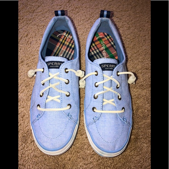 Sperry Shoes - 🔵SPERRY Top Sider Crest View Light Blue Canvas Boat Sneakers